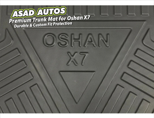 Protect your Changan Oshan X7 trunk with a Premium Trunk Mat. Custom fit, durable, non-slip design, easy to clean, and long-lasting protection.