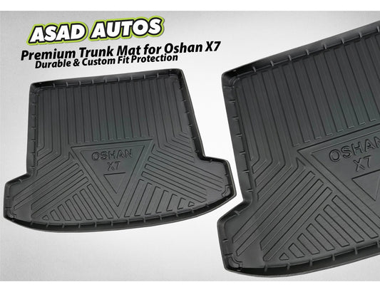 Protect your Changan Oshan X7 trunk with a Premium Trunk Mat. Custom fit, durable, non-slip design, easy to clean, and long-lasting protection.