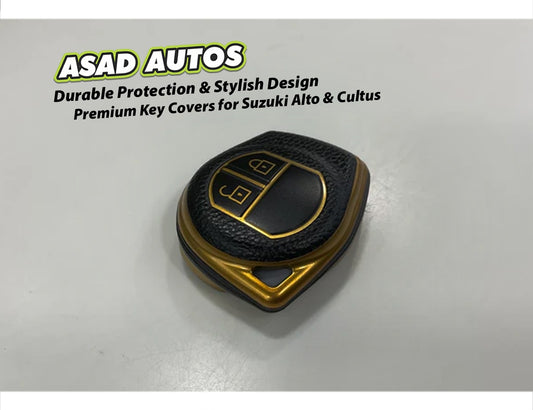 "Protective key cover showcasing design and fit for Suzuki Alto"