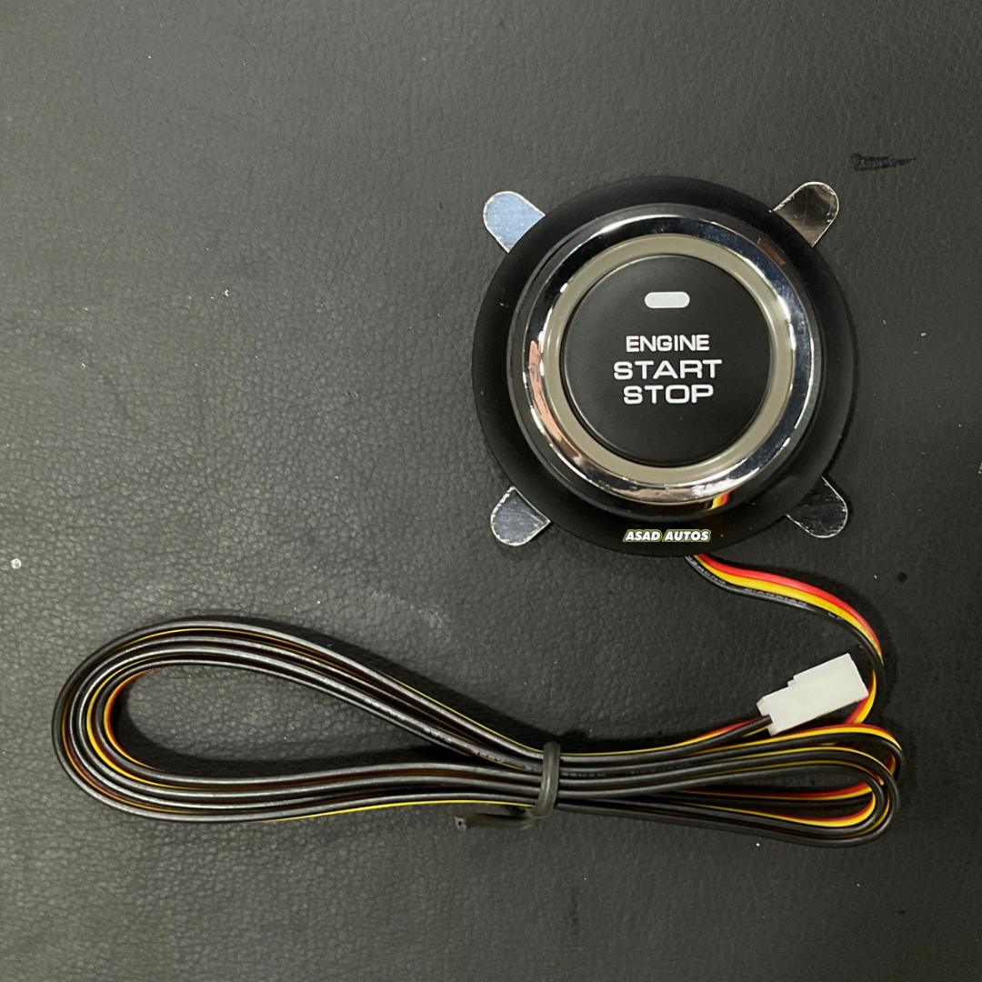 Push start kit and keyless entry PKE car alarm system for secure and convenient vehicle access.