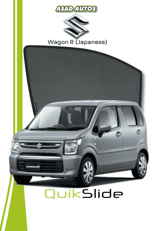 QS | QuikSlide Car Sun Shade for Suzuki Wagon R (Japanese) – UV & Heat Protection, Easy Installation