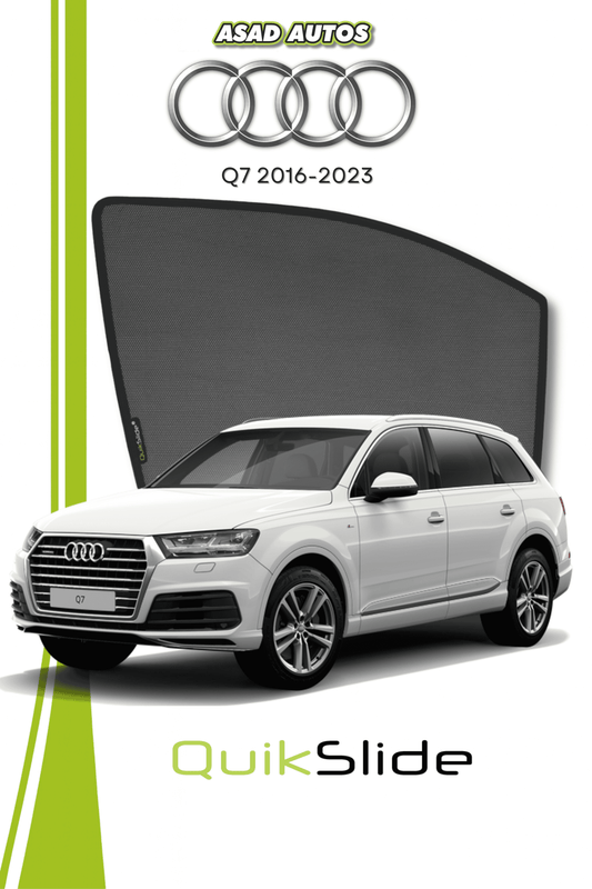 QS | QuikSlide | Quik Snap Window Sun Shades (Car Pardy) For Audi Q7 2016-2023