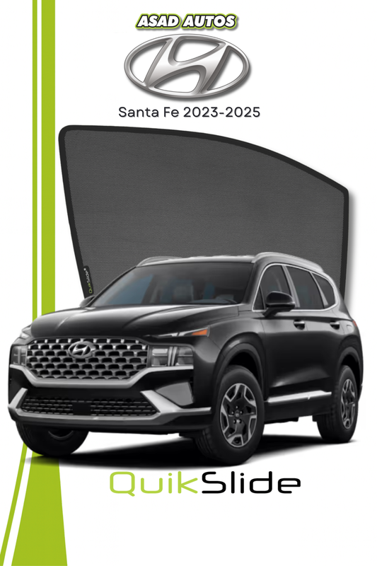 QS | QuikSlide | Quik Snap Window Sun Shades (Car Pardy) For Hyundai Santa Fe 2023-2024