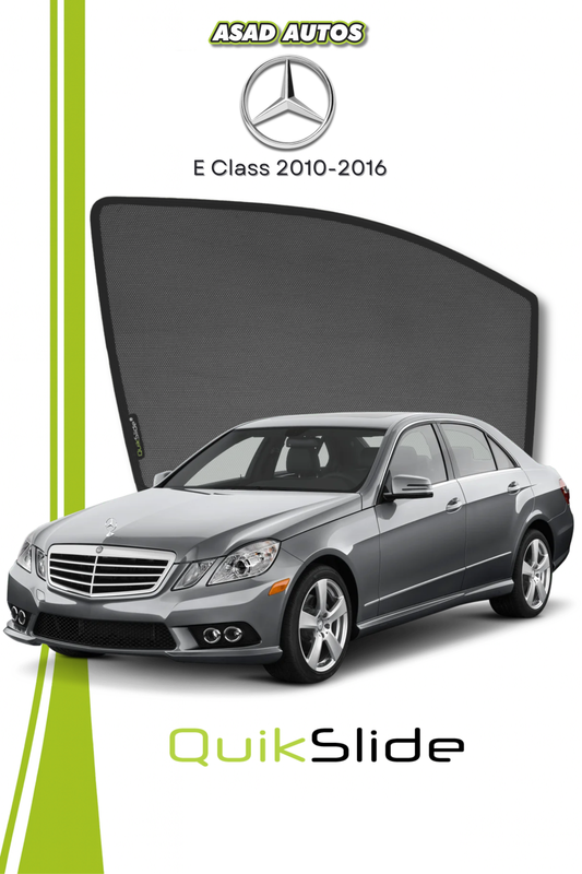 QS | QuikSlide | Quik Snap Window Sun Shades (Car Pardy) For Mercedes E Class 2010-2016 VIP Sedan