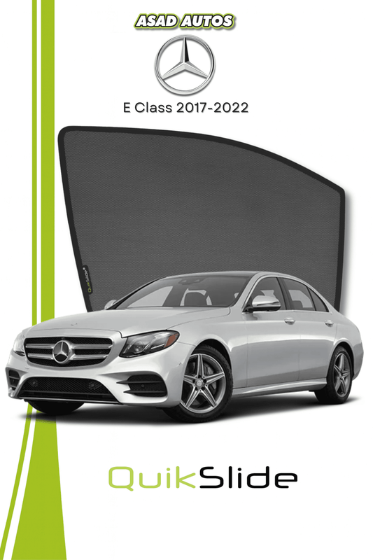 QS | QuikSlide | Quik Snap Window Sun Shades (Car Pardy) For Mercedes E Class 2017-2022 VIP Sedan
