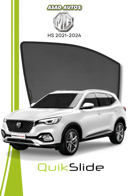QS | QuikSlide | Quik Snap Window Sun Shades (Car Pardy) For Mg HS 2021-2024 Crossover