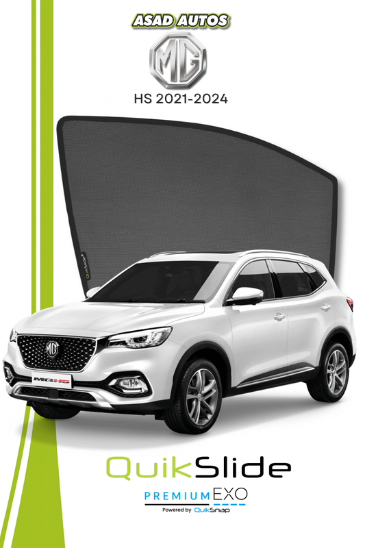QS | QuikSlide | Quik Snap Window Sun Shades (Car Pardy) For Mg HS 2021-2024 Crossover