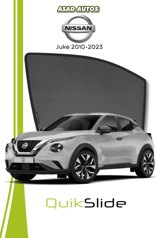 QS | QuikSlide | Quik Snap Window Sun Shades (Car Pardy) For Nissan Juke 2010-2023 Crossover