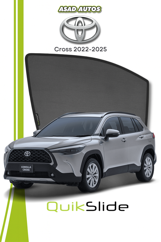 QS | QuikSlide | Quik Snap Window Sun Shades (Car Pardy) For Toyota Cross 2022-2025 Crossover