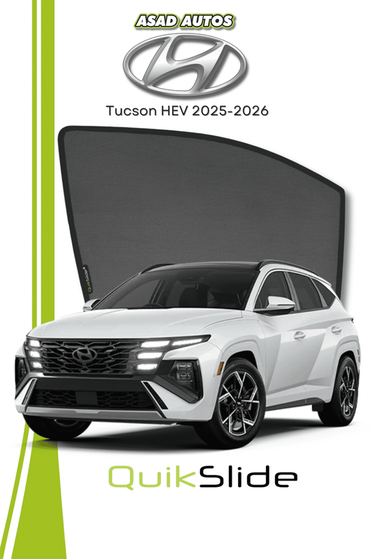 QS | QuikSlide Sun Shades (Car Pardy) for Hyundai Tucson HEV 2025 – Premium UV Protection
