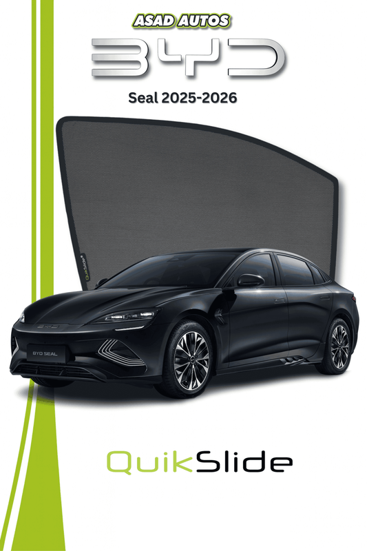 QS | QuikSlide Window Sun Shades (Car Pardy) For BYD Seal: Premium UV Protection & Custom Fit