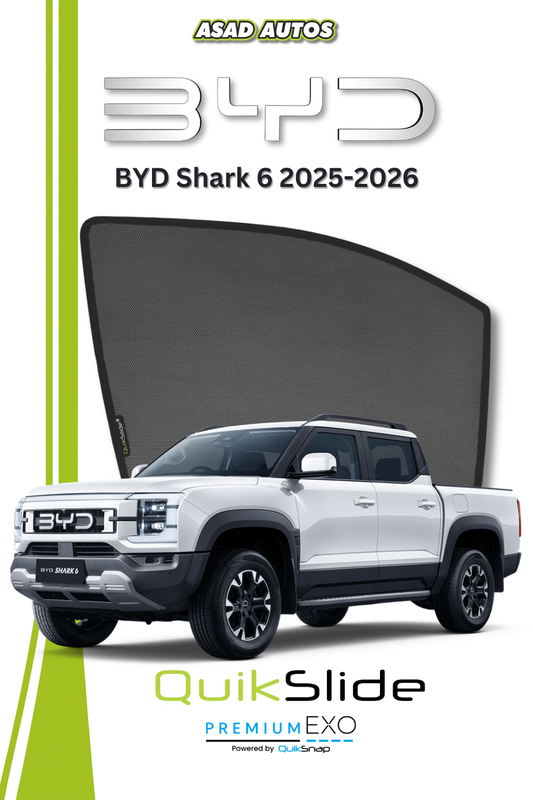 QS | QuikSlide Window Sun Shades Car Pardy for BYD Shark 6 2025-2026
