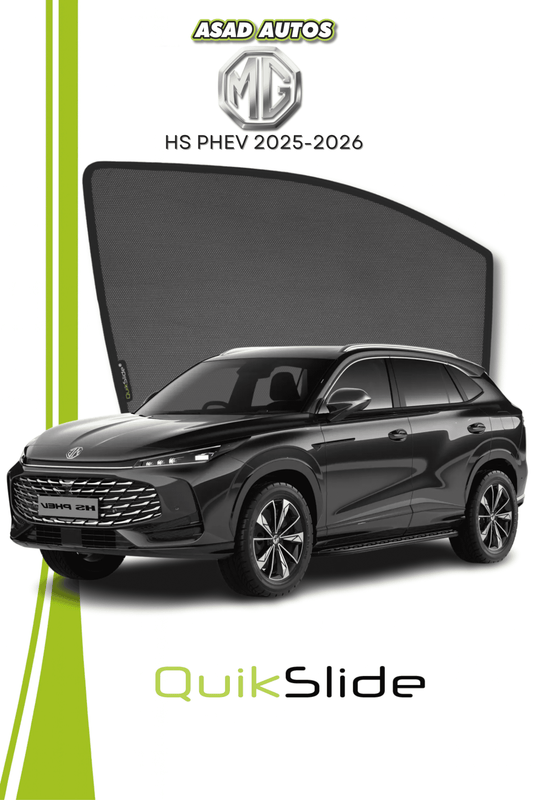 QS | QuikSlide Window Sun Shades (Car Pardy) for MG HS PHEV 2025 – Premium UV Protection & Custom Fit
