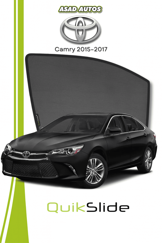 QS | QuikSlide Window Sun Shades Car Pardy for Toyota Camry 2015–2017
