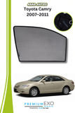 QS Sun Shades (Car Pardy) for Toyota Camry 2007–2011 – Custom Fit UV Protection Window Covers