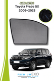 QS Sun Shades (Car Pardy) for Toyota Land Cruiser Prado 2009–2023 – Premium UV Protection & Privacy