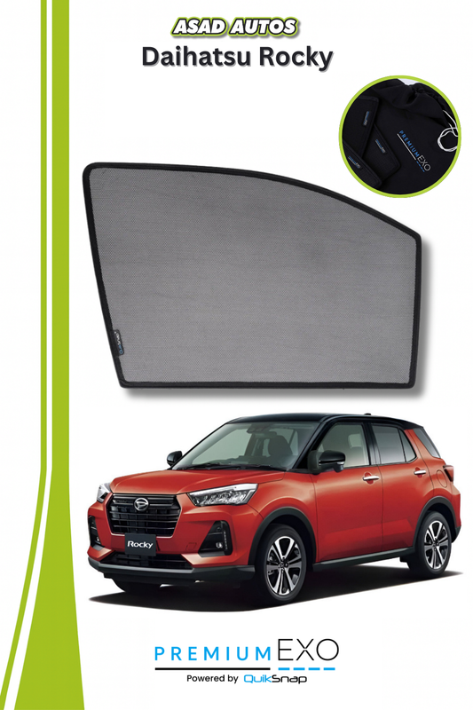 QS Sun Shades (Pardy) for Daihatsu Rocky – Premium UV Protection & Custom Fit