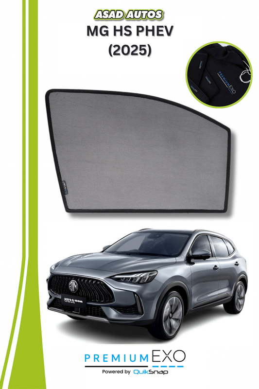 QS Window Sun Shades (Car Pardy) for MG HS PHEV 2025 – Premium UV Protection & Custom Fit