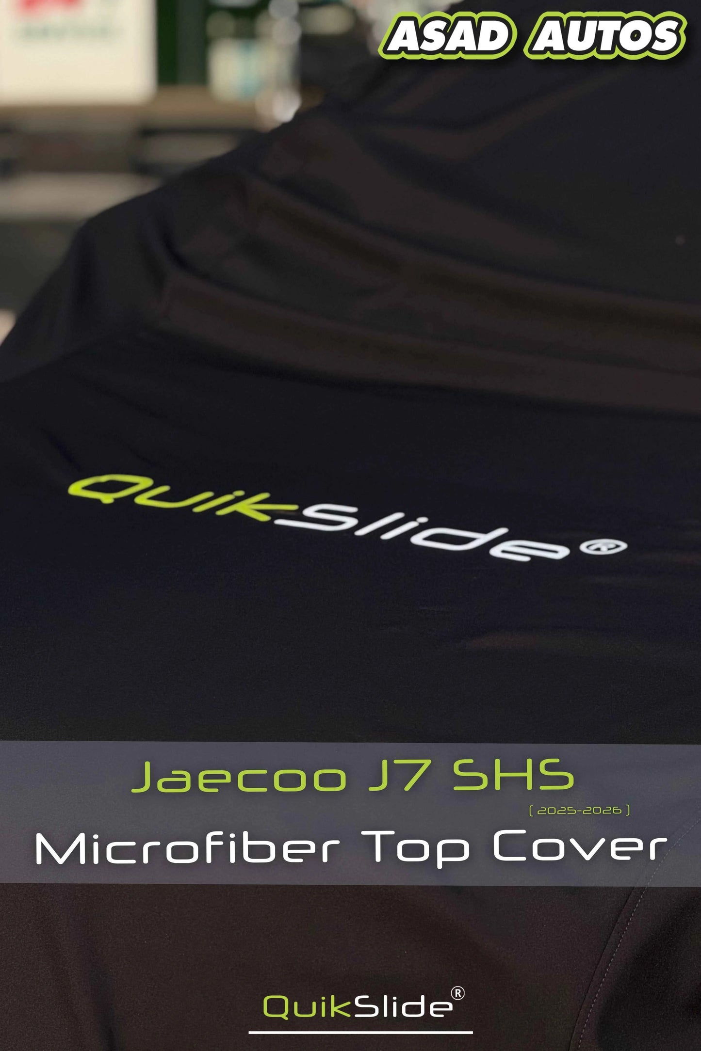 QuikSlide Microfiber Car Top Cover for Jaecoo J7 SHS 2025–2026