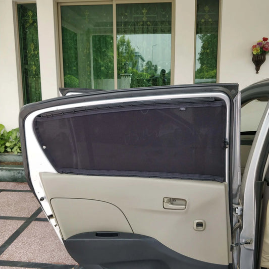 QuikSlide Sliders Railing Curtains for Daihatsu Mira 2006 - 2018 7th Gen – Ultimate Sun Protection & Privacy