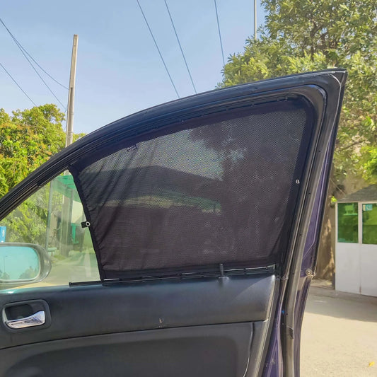 QuikSlide Sliders Railing Curtains for Honda Accord 5th (2002-2008) – Premium Sun Protection & Privacy