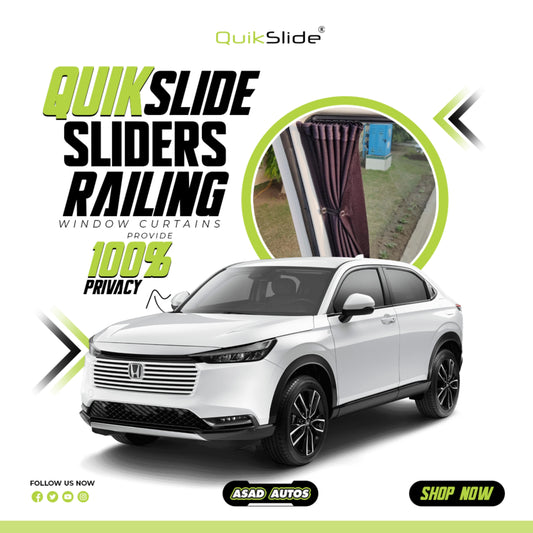 QuikSlide Sliders Railing Curtains for Honda HR-V (Vezel) Gen3 (2022-2025)