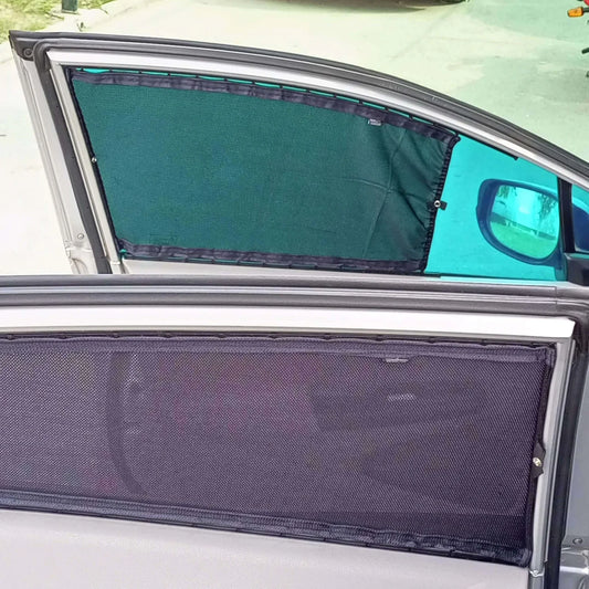 QuikSlide Sliders Railing Curtains for Honda Insight 2nd Gen (2009-2014) – Premium Privacy and Sun Protection