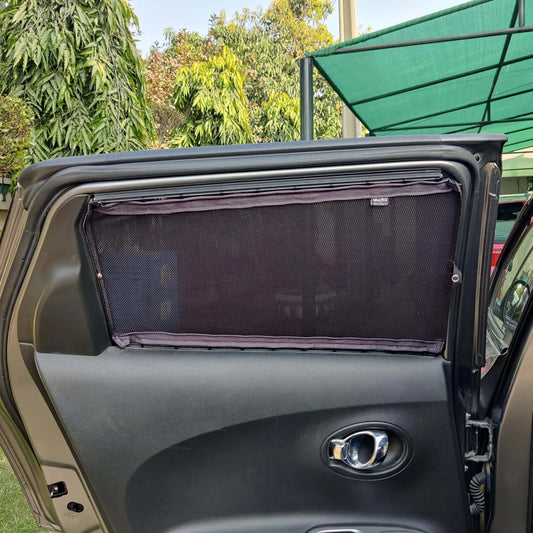 QuikSlide Sliders Railing Curtains for Nissan Juke 1st Gen (2010-2018) – Premium Privacy and Sun Protection"
