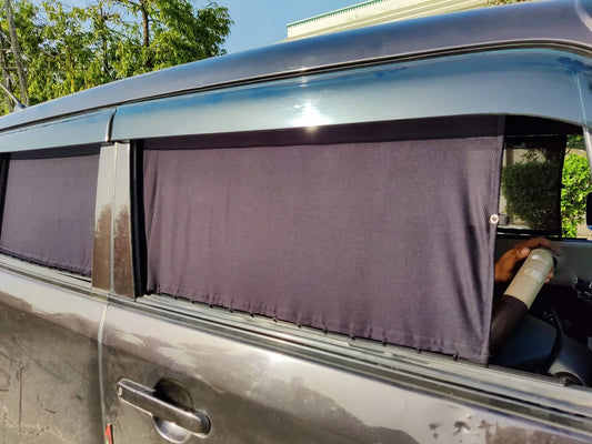 QuikSlide Sliders Railing Curtains for Nissan Moco 2011 - 2016 3rd