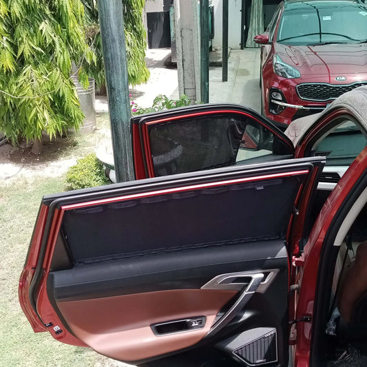 QuikSlide Sliders Railing Curtains for Proton X70 1st Gen (2020-2023) – Premium Sun Protection and Privacy