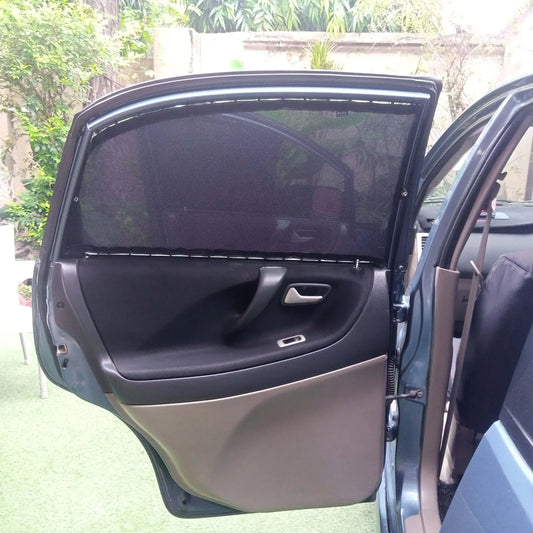 QuikSlide Sliders Railing Curtains for Suzuki Liana 1st Gen (2006-2014) – Premium Privacy and Sun Protection