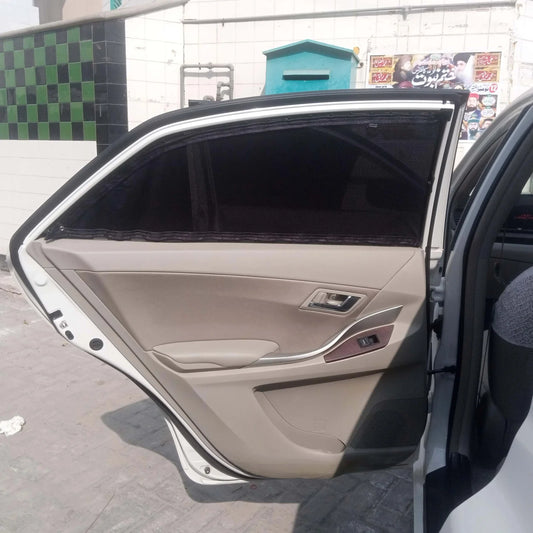 QuikSlide Sliders Railing Curtains for Toyota Premio 2nd Gen (2007-2021) – Premium Privacy and Sun Protection"