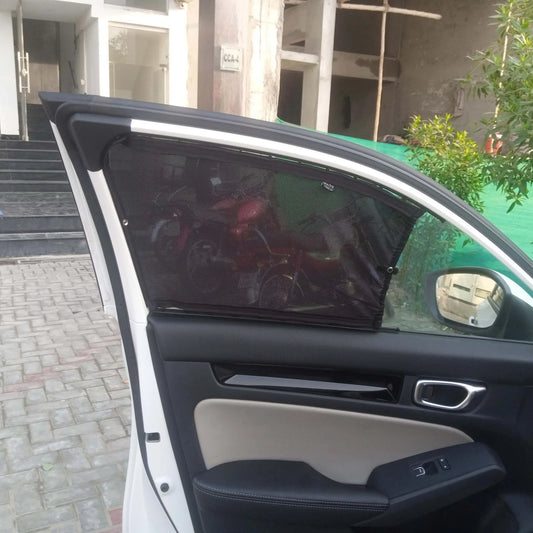 QuikSlide Sliders Railing Curtains installed in Honda Civic 2022-2026 (11th Gen)"