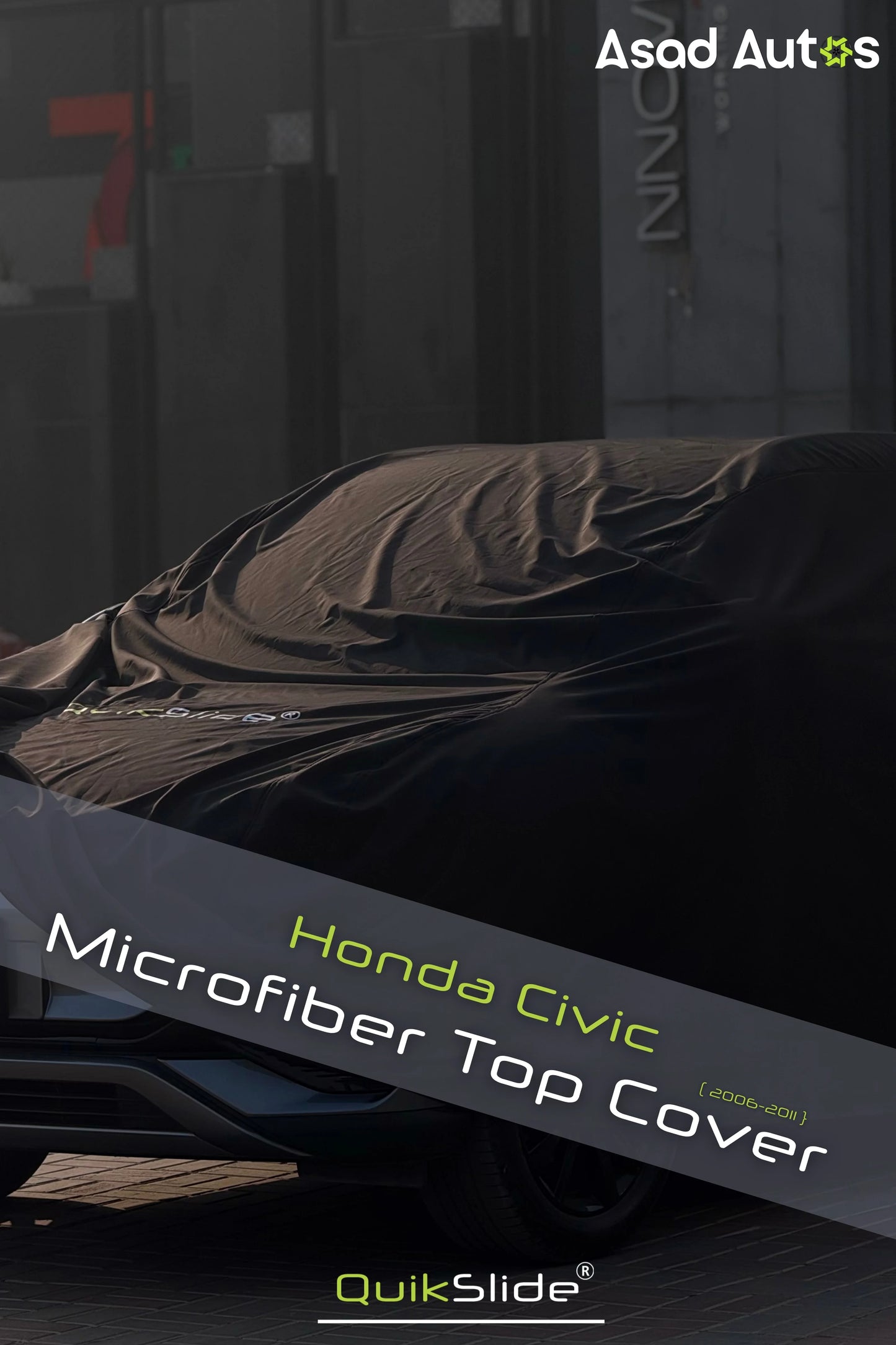 QuikSlide_microfiber_top_cover_for_Honda_Civic_2006_2011_full_body_car_cover_with_UV_protection_dust_and_scratch_resistant_material