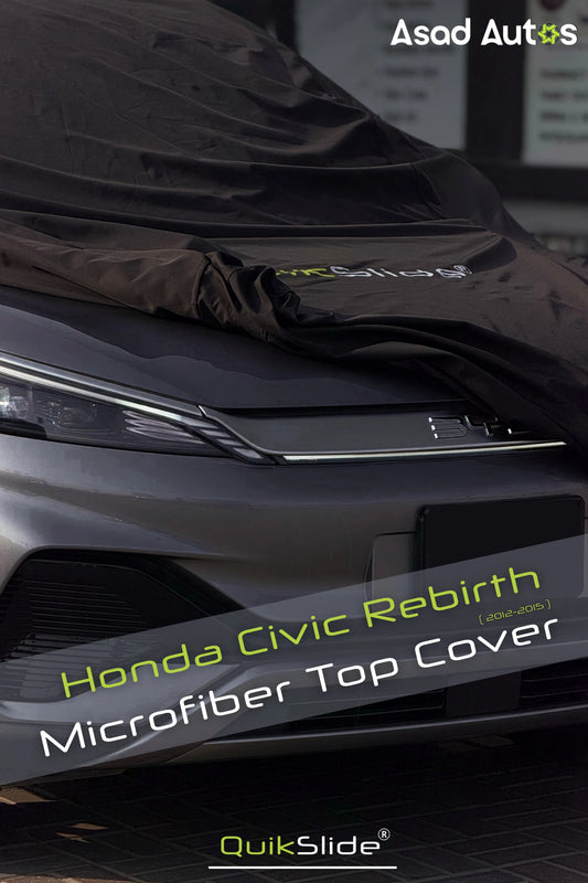 QuikSlide microfiber top cover for Honda Civic 2012–2015 Rebirth full body car cover with UV protection dust and scratch resistant material