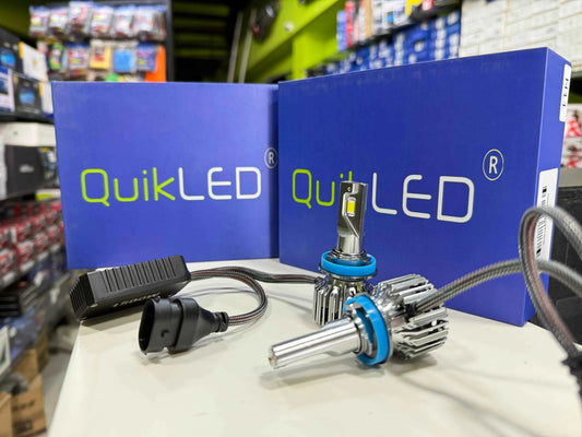 Quik LED Headlight 150W | Ultra Bright Plug & Play Car Headlights