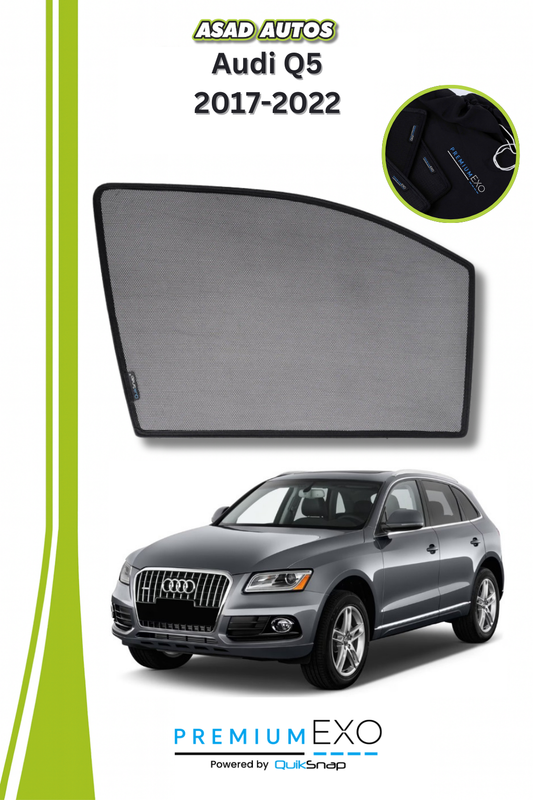 Quik Snap Window Sun Shades (Car Pardy) For Audi Q5 2017-2022 Crossover