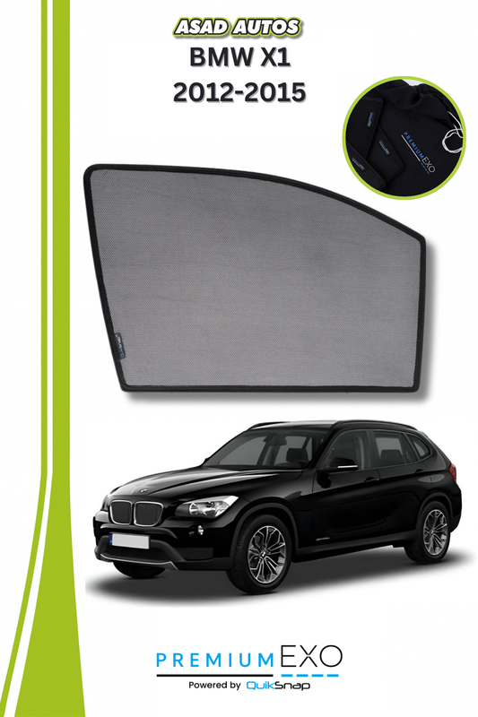 Quik Snap Window Sun Shades (Car Pardy) For BMW X1 2012-2015 Crossover