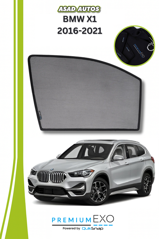 Quik Snap Window Sun Shades (Car Pardy) For BMW X1 2016-2021 Crossover