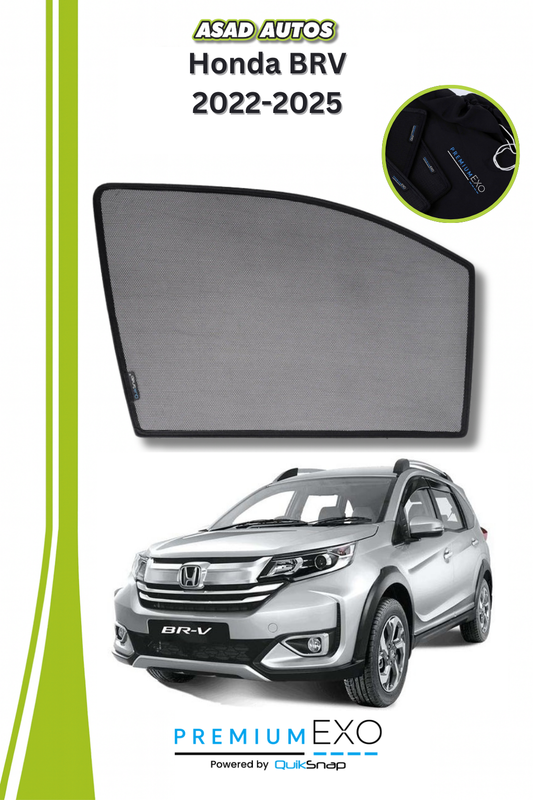 Quik Snap Window Sun Shades (Car Pardy) For Honda BRV 2022-2023 Crossover