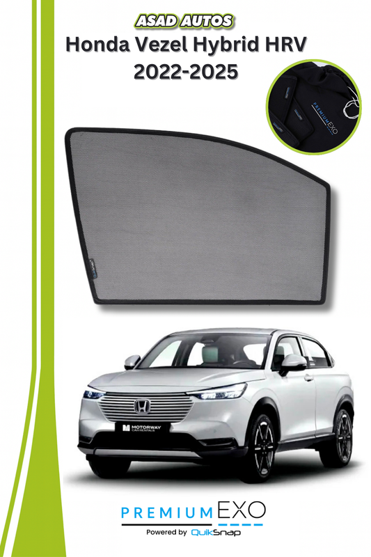 Quik Snap Window Sun Shades (Car Pardy) For Honda HR-V 2022-2023 Crossover