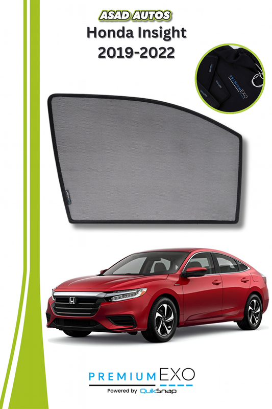 Quik Snap Window Sun Shades (Car Pardy) For Honda Insight 2019-2022 Sedan