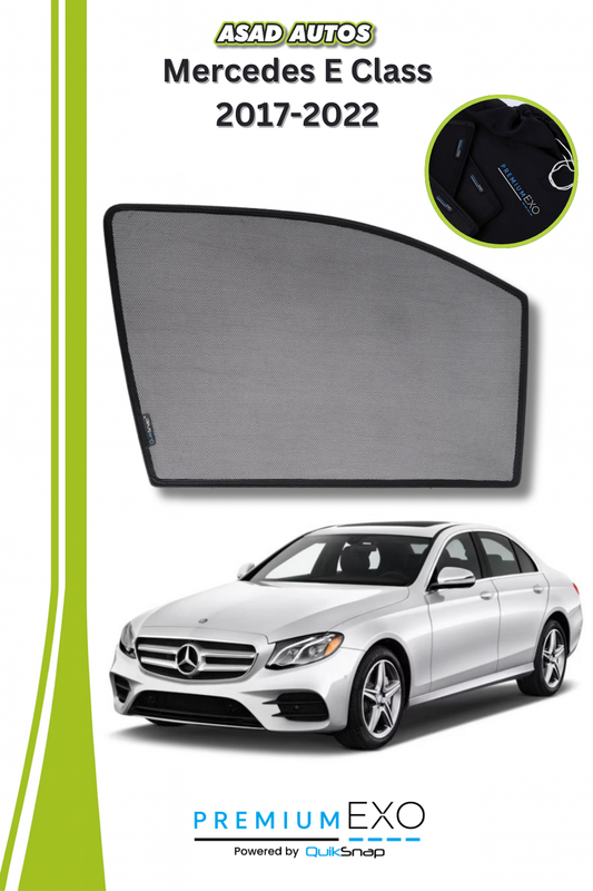 Quik Snap Window Sun Shades (Car Pardy) For Mercedes E Class 2017-2022 VIP Sedan