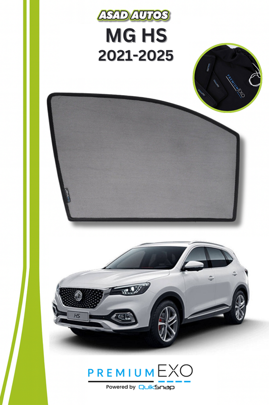 Quik Snap Window Sun Shades (Car Pardy) For Mg HS	2021-2023 Crossover