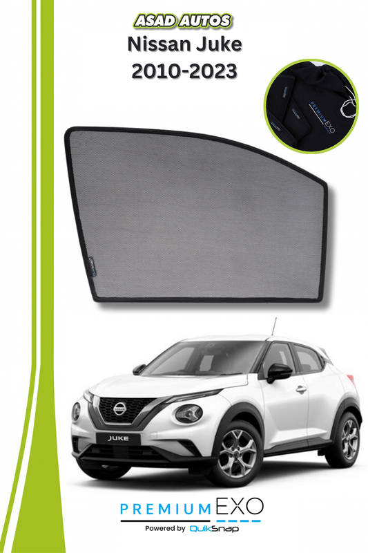 Quik Snap Window Sun Shades (Car Pardy) For Nissan Juke 2010-2023 Crossover
