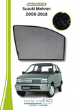 Quik Snap Window Sun Shades (Car Pardy) For Suzuki Mehran 2000-2018 Hatchback