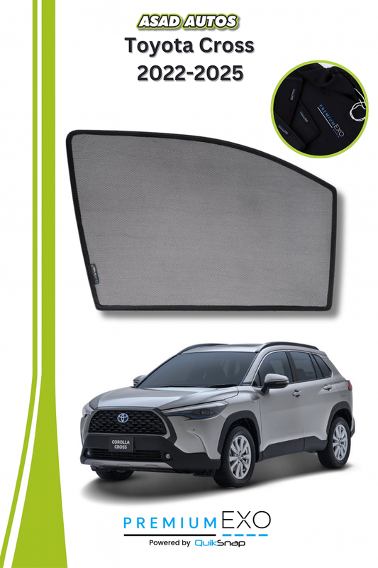 Quik Snap Window Sun Shades (Car Pardy) For Toyota Cross 2022-2023 Crossover