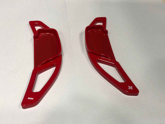 Red paddle shifter extension for Toyota Corolla 2014-2026 steering wheel sporty upgrade
