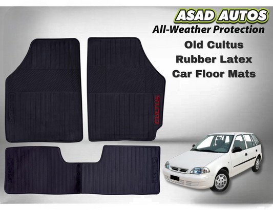 Rubber Latex Car Floor Mats for Old Suzuki Cultus – Heavy Duty, Custom Fit Protection