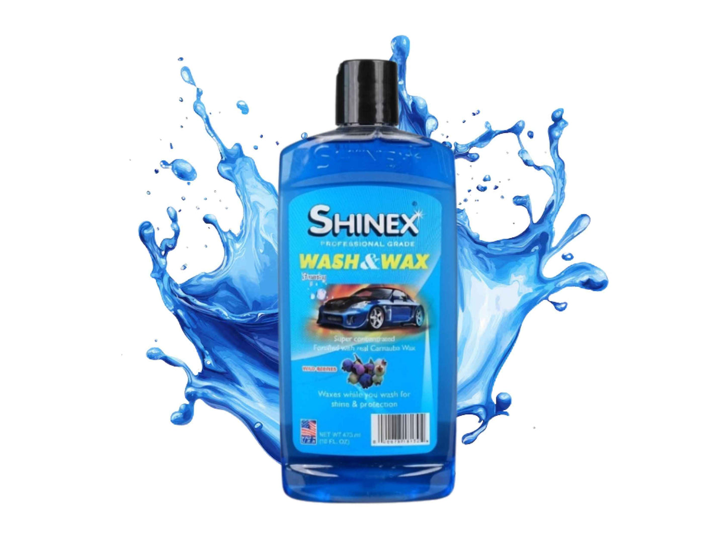 Shinex Professional Grade Wash & Wax Foaming Wild Berries 473ml